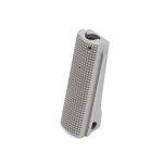 Eemann Tech Mainspring Housing for 1911, Checkered 25 lpi, Flat, Color: Silver