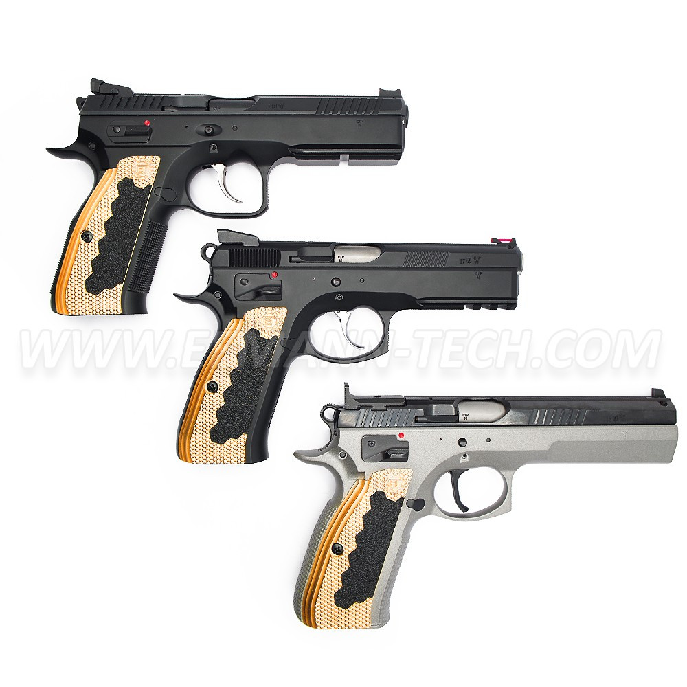 Eemann Tech Brass Long Grips for CZ 75, CZ 75 TS, CZ SHADOW 2, size: M - Image 2