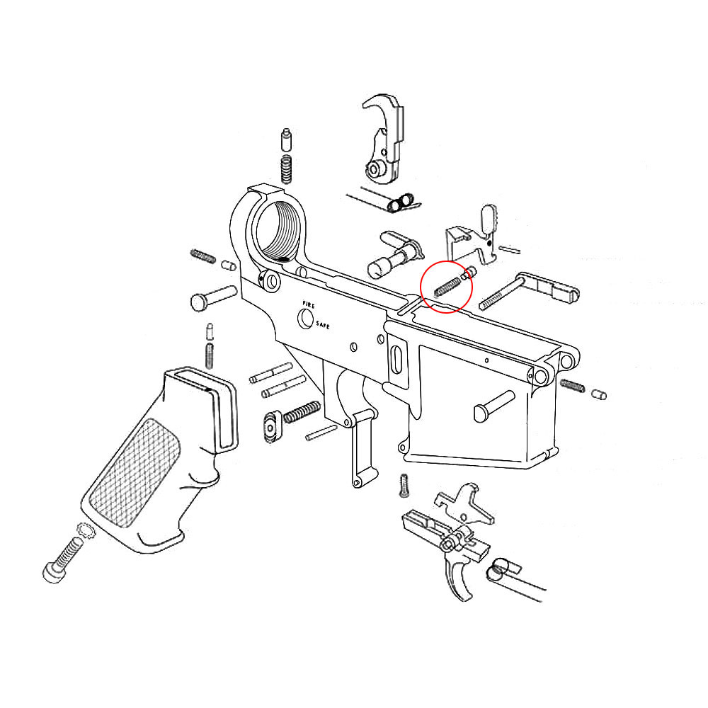 Eemann Tech AR-15 bolt catch detent spring
Using the following data as context:
Categories: Parts & components, parts > Springs
Tags: Eemann Tech - Image 3