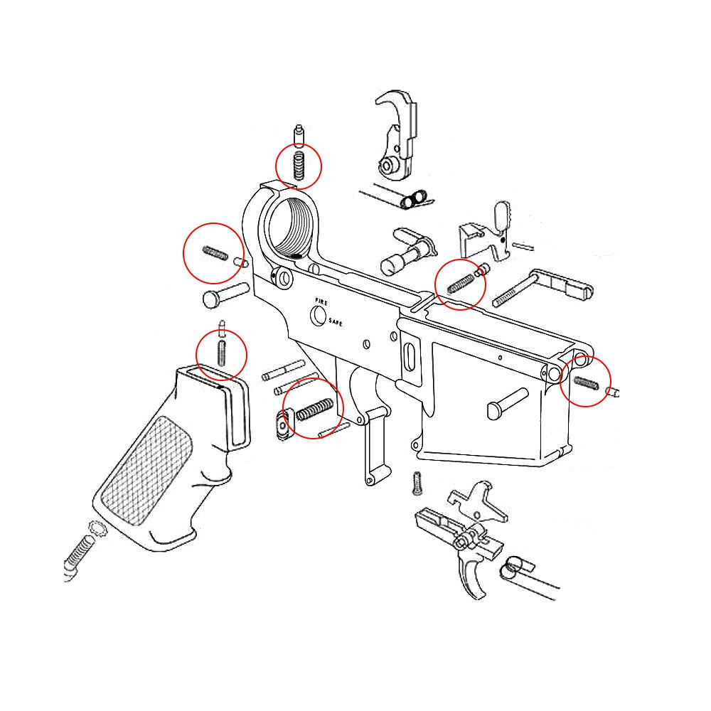 Eemann Tech Small Springs Set for AR-15
Using the following data as context:
Categories: Parts & components, Parts > Springs
Tags: Eemann Tech - Image 3