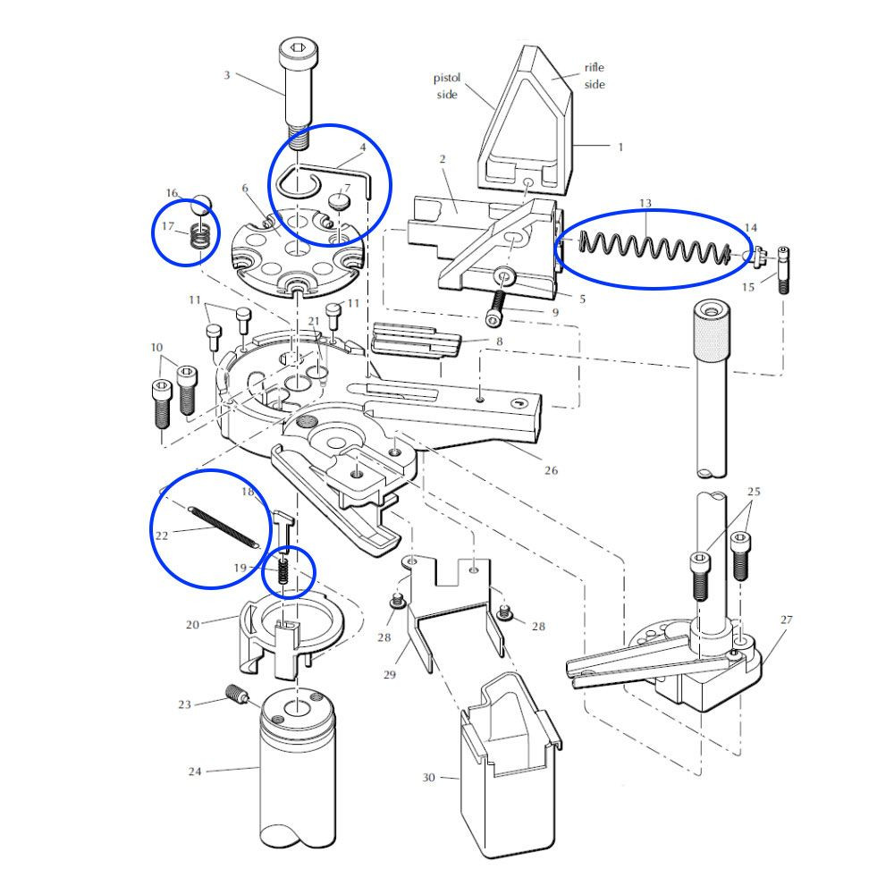 Eemann Tech Springs Kit for Dillon XL650 - Image 2