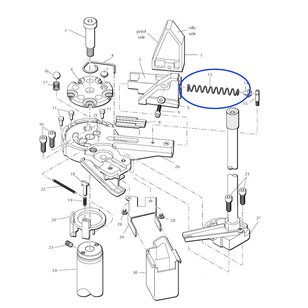 Eemann Tech Case Insert Slide Spring 13937 for Dillon XL650/XL750 - Image 3