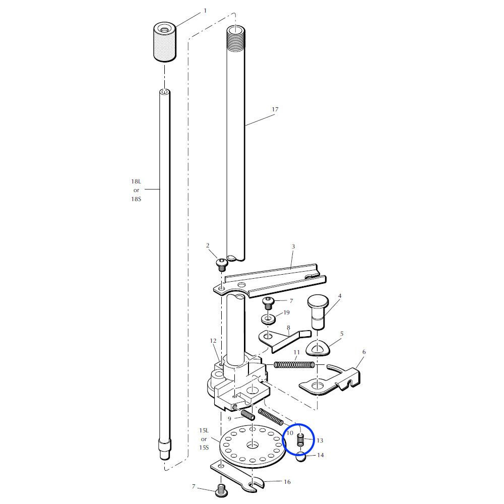 Eemann Tech Disc Detent Spring 13844 for Dillon XL650 - Image 3
