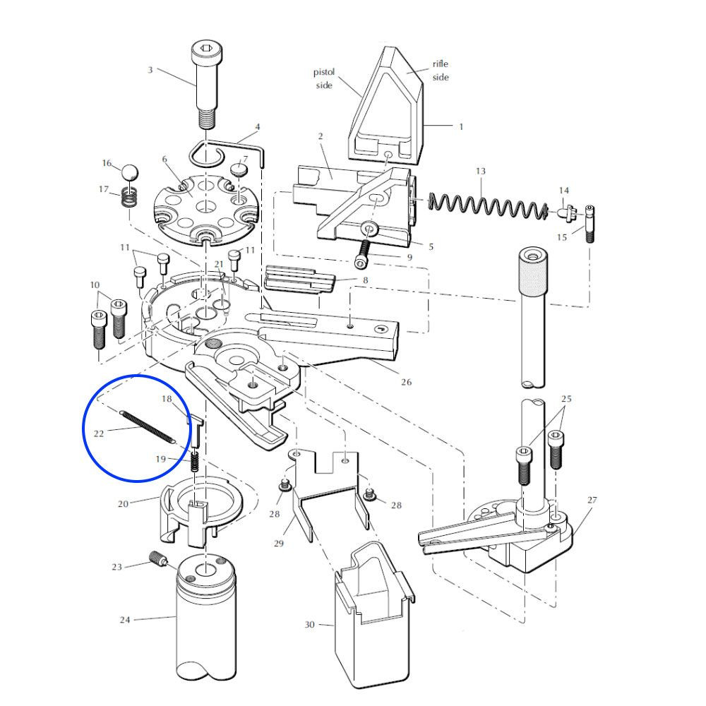 Eemann Tech Indexer Return Spring 13791 for Dillon XL650/XL750 - Image 3