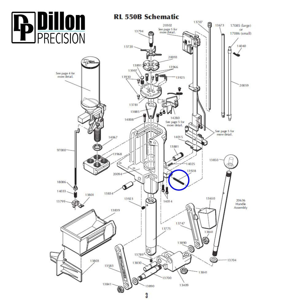 Eemann Tech Slide Return Spring 13928 for Dillon RL550 - Image 3