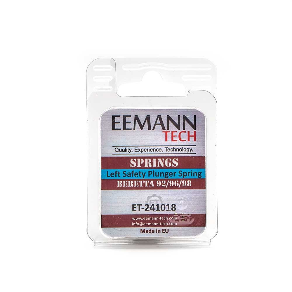 Eemann Tech Left Safety Plunger Spring for Beretta 92/96/98
Using the following data as context:
Categories: Parts & components, Parts > Springs
Tags: Eemann Tech - Image 3