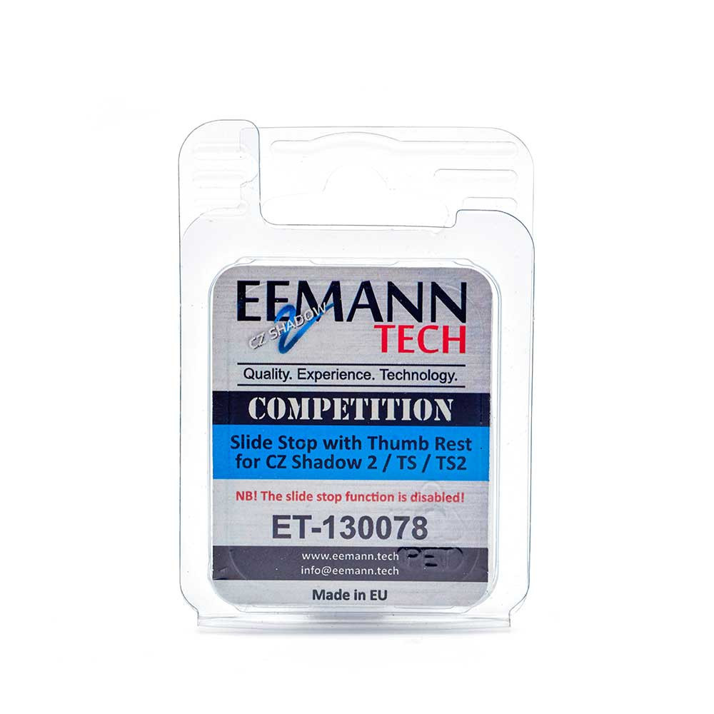 Eemann Tech Competition Slide Stop with Thumb Rest for CZ Shadow 2 / CZ TS / CZ TS2 - Image 2
