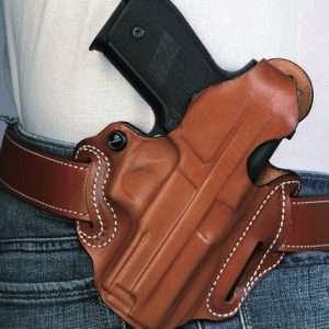 DeSantis Thumb Break Scabbard Glock 26/27/33 Tan Leather OWB