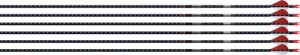 Easton Arrow 5mm FMJ 300 6-Pack with 2" Blazer Vanes