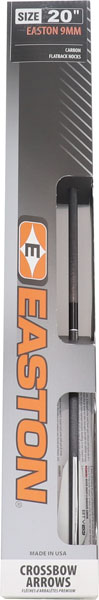 Easton Xbow Bolt 9mm Carbon 20" 3" Vanes 6-Pack