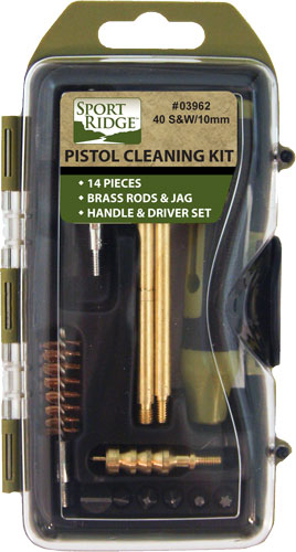 Sport Ridge Pistol Cleaning Kit for 40 Caliber & 10mm