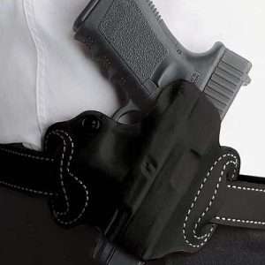 DeSantis Mini Slide Holster Black Leather OWB