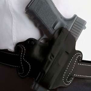 DeSantis Mini Slide Holster, OWB RH LEATHER