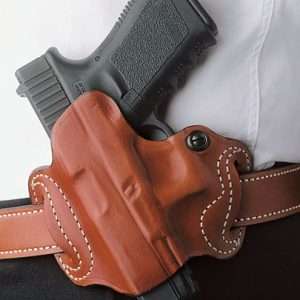 DeSantis Mini Slide Holster OWB LH Leather SIG P365 Tan