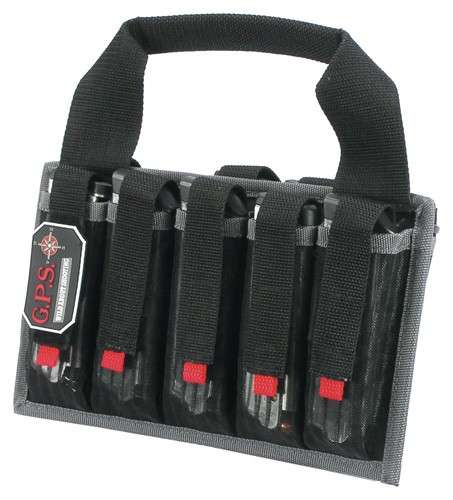 GPS Pistol Magazine Tote Holds 10 Pistol Mags Black