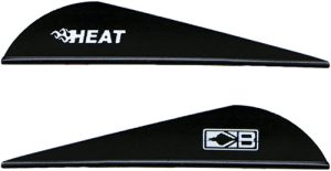 Bohning Heat Vane 2.5" Solid Black 36 Pack