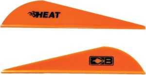 Bohning Heat Vane 2.5" - Solid Neon Orange 36PK