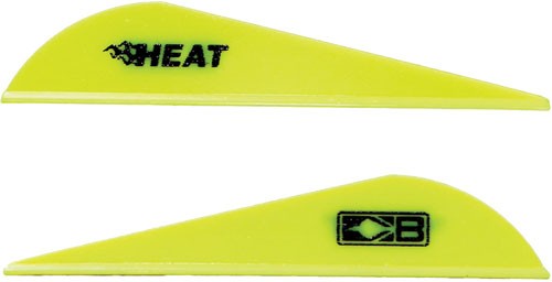 Bohning Heat Vane 2.5" Neon Yellow 36-Pack Archery Accessory