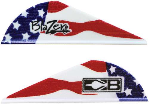 2" American Flag Vanes, 36-Pack - Bohning Blazer