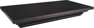 Stained Lockdown Shelf 24"Wx11.75"Hx3.25"D, Secure Storage