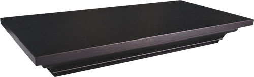 Stained Lockdown Shelf 24"Wx11.75"Hx3.25"D, Secure Storage