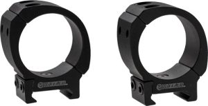 1" Medium Mount Black Scope Rings for Firearms