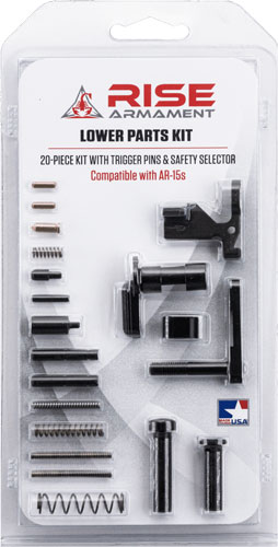 Rise Lower Parts Kit AR-15, Excludes Trigger