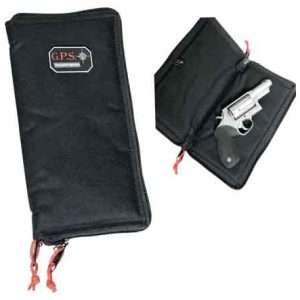 Lockable Zipper Black Nylon GPS Pistol Sleeve Large