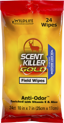 WRC Field Wipes Scent Killer 24-Pack for Outdoor Enthusiasts