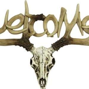 Rivers Edge Euro Deer Welcome Sign 13"W x 13"H