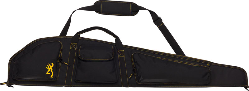 Browning Buck Mark Logo Gun 50" Rifle Case Black Gold Sling