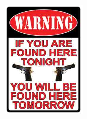 Rivers Edge Sign 12"x17" - Weatherproof Tin Sign