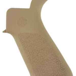 Hogue AR-15 Beavertail Grip FDE - No Finger Grooves