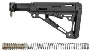 Black Mil-Spec Buffer Tube Collapsible Stock for AR-15
