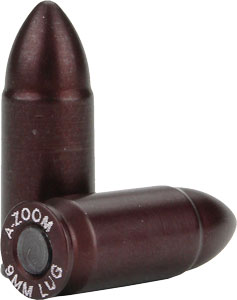 A-Zoom Metal Snap Cap 9mm 5-Pack for Safe Firearm Testing