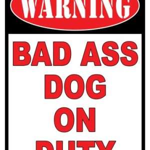 Rivers Edge Warning Sign for Aggressive Dogs