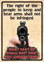 Rivers Edge Sign "Keep and Bear Arms" 12"x17"