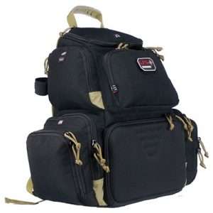 GPS Handgunner Backpack Black/Tan - Hands-Free Range Transport