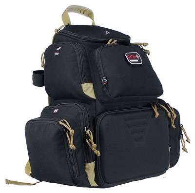GPS Handgunner Backpack Black/Tan - Hands-Free Range Transport