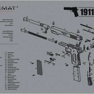 11x17 TekMat Armorers Bench Mat for 1911 Pistol