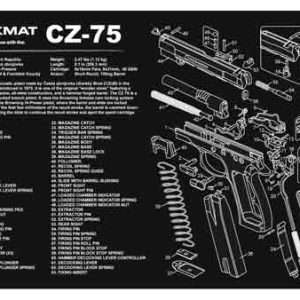 11x17 CZ-75 Pistol TekMat Armorers Bench Mat