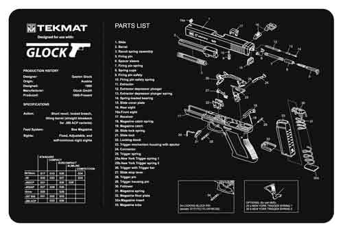 TekMat Armorers Bench Mat for Glock 17 G3