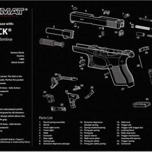 11"x17" TekMat Armorers Bench Mat for Glock 42/43