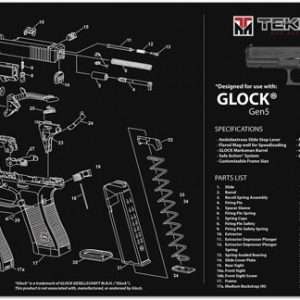 11"x17" Glock G5 Black Armorers Bench Mat
