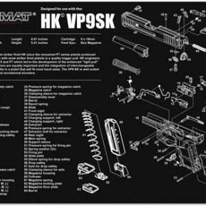 HECKLER & KOCH VP9SK TekMat Armorers Bench Mat, Exploded View