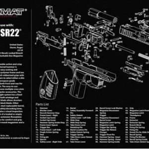 11"x17" Ruger SR-22 Pistol Armorers Bench Mat