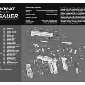 11x17 Sig Sauer P229 Pistol Cleaning Bench Mat