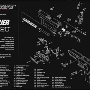 11x17 Sig Sauer P320 Black Armorers Bench Mat