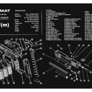 11"x17" Springfield XDM Pistol Armorers Bench Mat