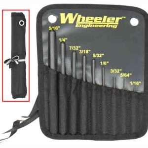 Wheeler 9-pc Roll Pin Punch Set with Storage Pouch